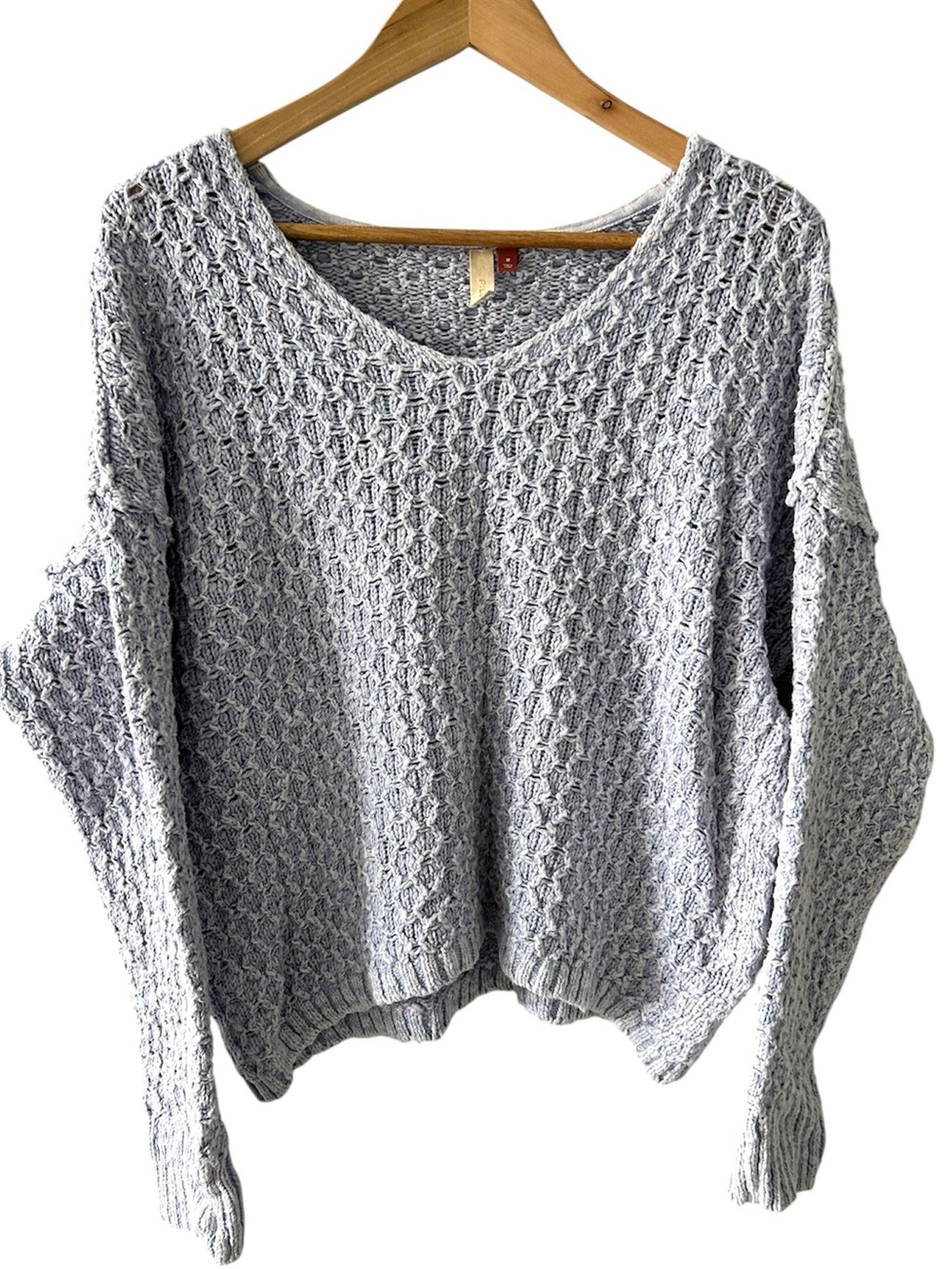 Anthropologie Pilcro Christian V-Neck Cotton Pullover Sweater Size M